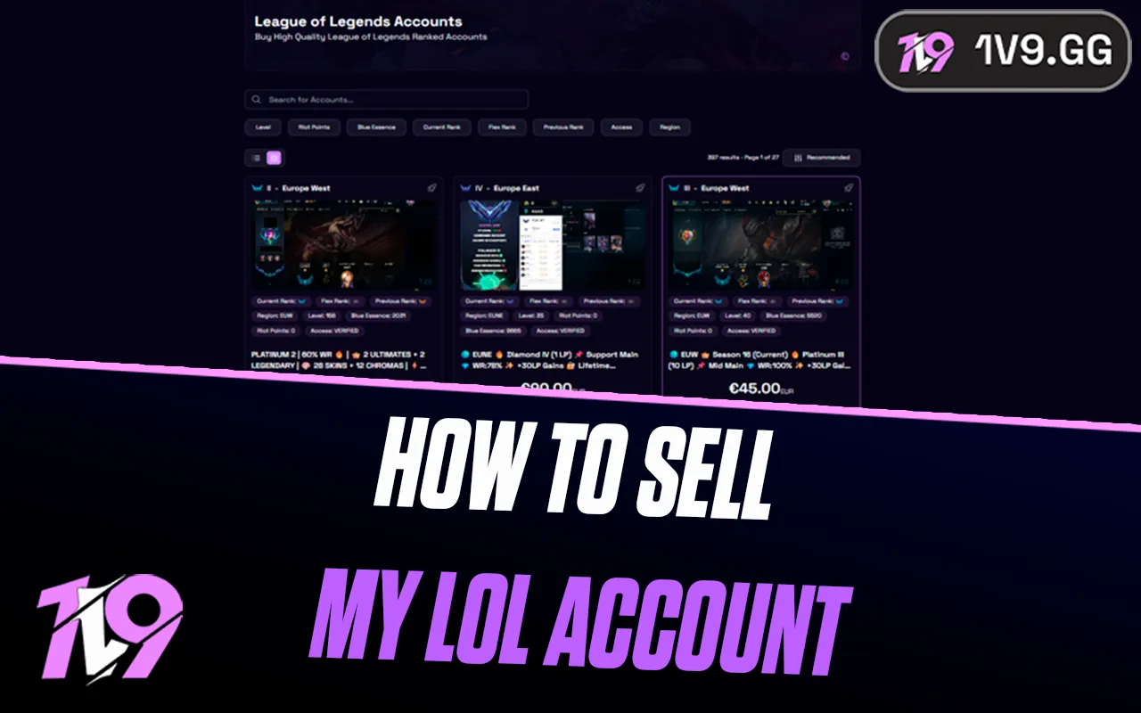How to Sell Your League of Legends Account for Cash